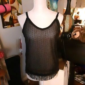 Ladies (sz M) Blk Net Top